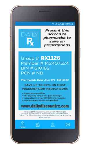 Daily Discount Prescription Drug App 1