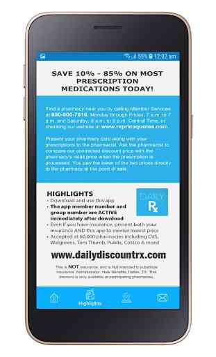 Daily Discount Prescription Drug App 3
