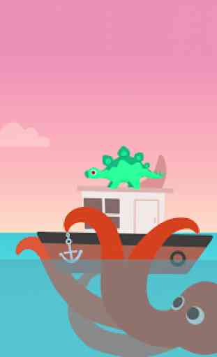 Dinosaur Patrol Boat - Coast Guard Games for kids 2