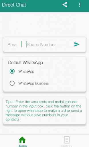 Direct Chat for WhatsApp without Save Phone Number 1