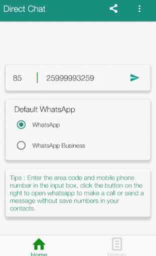 Direct Chat for WhatsApp without Save Phone Number 2