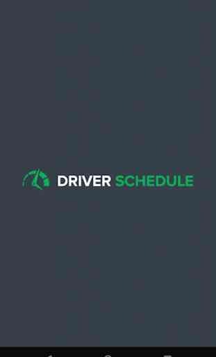 Driver Schedule 1