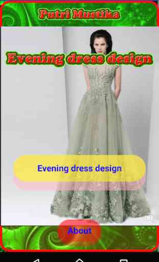 Evening dress design 1