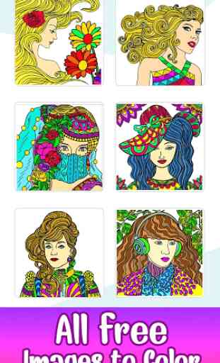 Girls Paint by Number: Fashion Coloring Book Pages 1