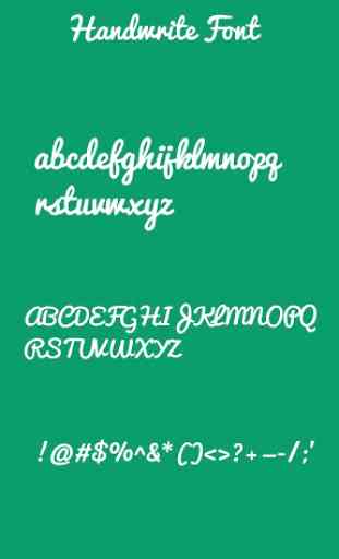 Handwritten Font for Oppo Phone 1