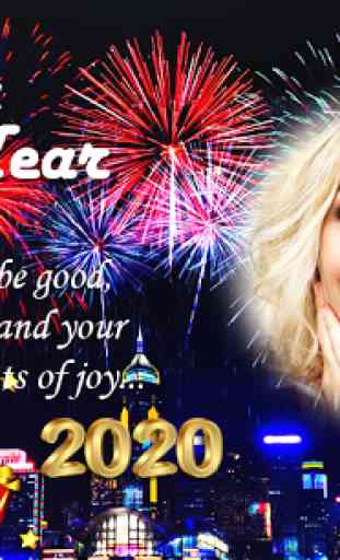 Happy New Year Photo Frame 2020-New Year Greetings 2