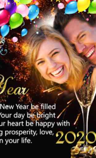 Happy New Year Photo Frame 2020-New Year Greetings 3