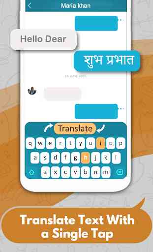 Hindi English Translator Keyboard -Chat translator 2