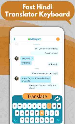 Hindi English Translator Keyboard -Chat translator 4