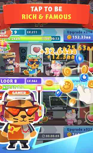 Idle Cat Tycoon: Build a live stream empire 2