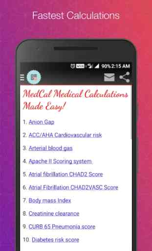 MedCal Lite Fastest Medical Calculator 1