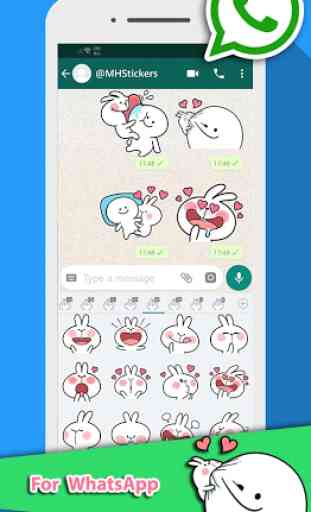 MHStickers for Whatsapp : Spoiled Rabbit 2