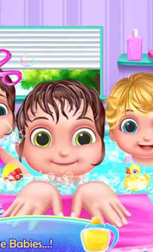 Mommy Daddy & Newborn Triplets Grown Up Nursery 4