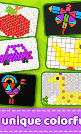 Mosaic Puzzles Art Game - Block Beads & Hex Puzzle 3
