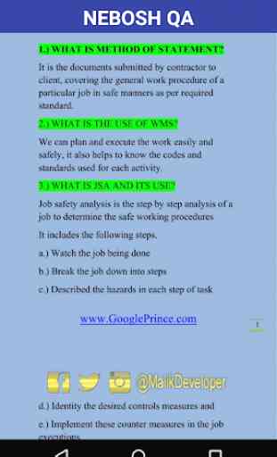 NEBOSH Interview Questions Answers 4