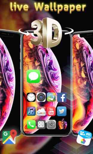 New Phone XS Max Launcher Theme Live HD Wallpapers 1