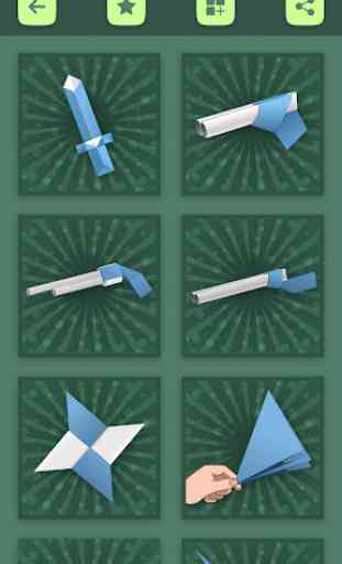 Origami Weapons Instructions: Paper Guns & Swords 3