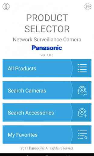 Panasonic i-PRO Product Selector 1