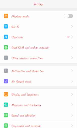 Pink Font for Oppo - Font with color style 1