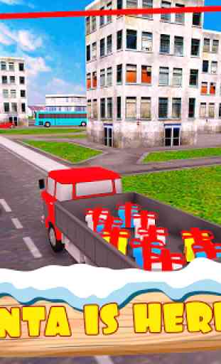Santa Claus Christmas Gift Delivery Truck Game 2