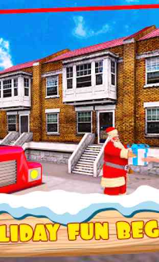 Santa Claus Christmas Gift Delivery Truck Game 4