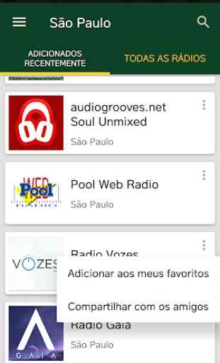 Sao Paulo Radio Stations - Brazil 1