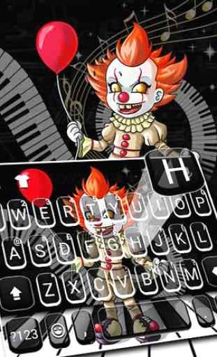Scary Piano Clown Keyboard 1