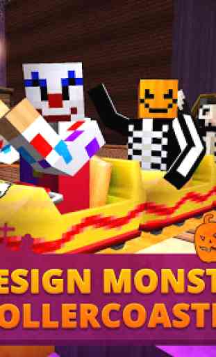 Scary Theme Park Craft: Spooky Horror Zombie Games 2