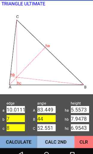 Triangle Calculator 2
