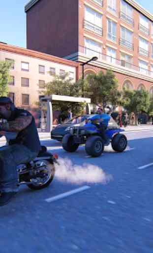 US Police ATV Quad Bike: City Gangster Chase Games 3