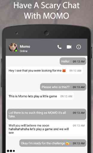 Best Creepy Momo Fake Chat And Video Call 1