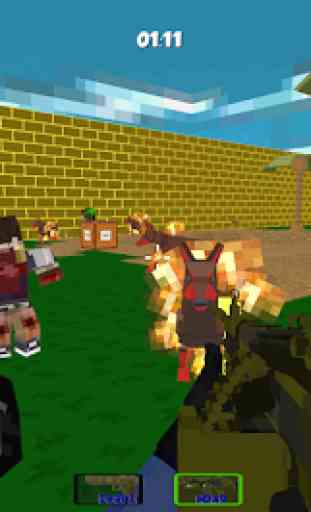Blocky Gun Combat SWAT Survival 3