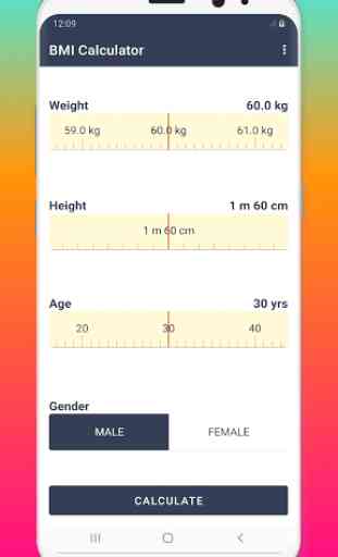 BMI calculator - body fat percentage 1