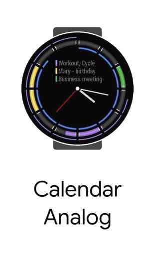 Calendar Digital for Samsung Watch 2