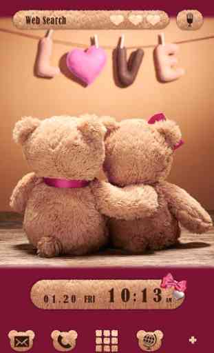 Cute Theme Teddy Bear Couple 1