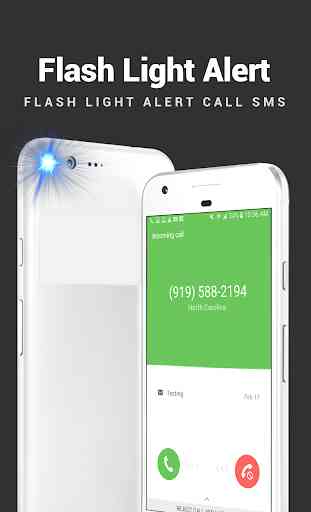 Flash alerts on calls and sms – Torch Flashlight 1