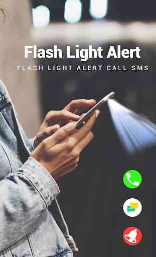 Flash alerts on calls and sms – Torch Flashlight 2