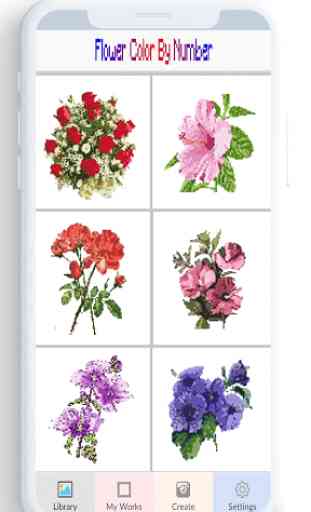 Flower Color By Number, flower coloring pages 1