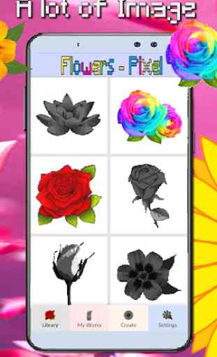 Flower Coloring By Number-PixelArt 2