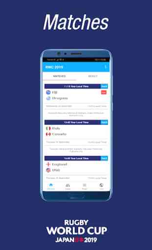 Guide Rugby World Cup App 2019 Schedule & Result 3