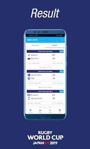 Guide Rugby World Cup App 2019 Schedule & Result 4
