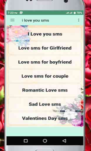 I Love You sms 1