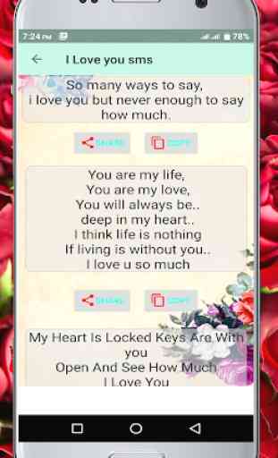 I Love You sms 2