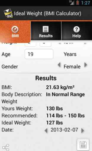 Ideal Weight (BMI Calculator) 1