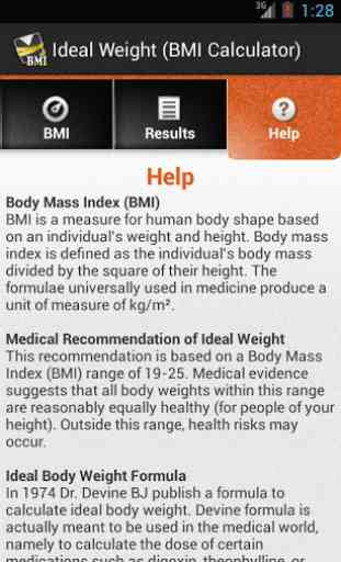 Ideal Weight (BMI Calculator) 3