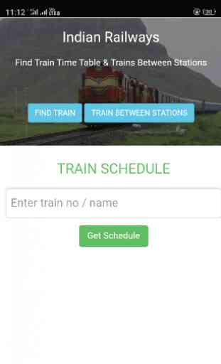 Indian Railways time table, schedule 1