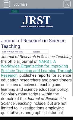 Journal of Research in Science Teaching 2
