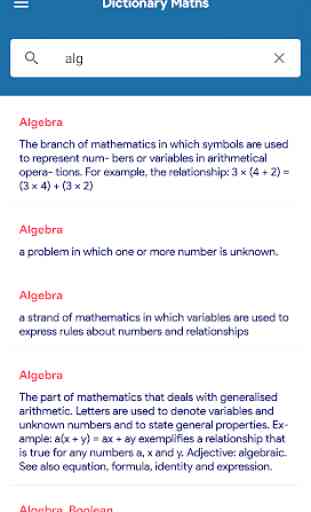 Maths Dictionary Offline 1