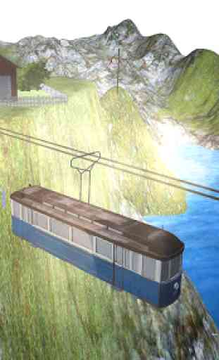 Mountain Sky Tram Simulator : transport game 2