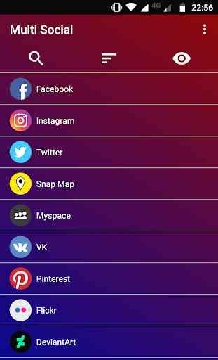 Multi Social: Facebook, Instagram, Twitter, VK 2
